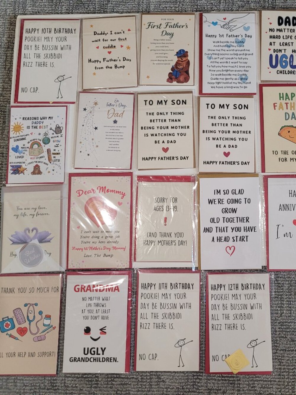 NEW Greeting Cards 23 individually wrapped in original plastic cover
